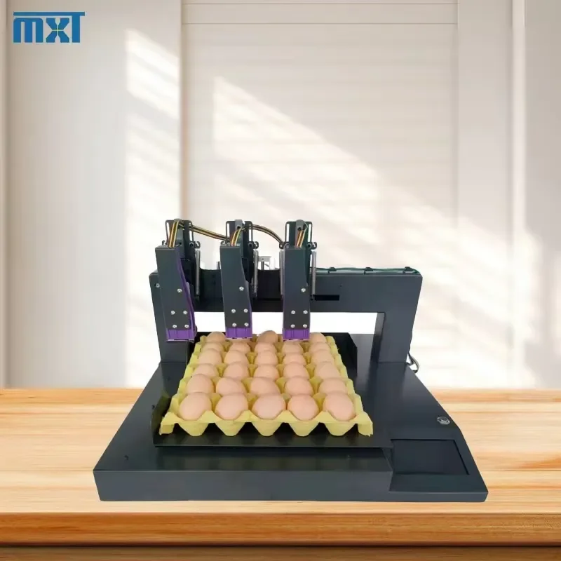 CE Certificate Intelligent Printing of the Production Date Serial Number of the Whole Tray of Eggs Fully Automatic 3-nozzle