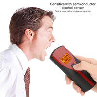 Automatic Alcohol Tester LED Digital Display High Accuracy Breathalyzer Handheld Alcohol Breath Tester Non-Contact Alcohol Meter