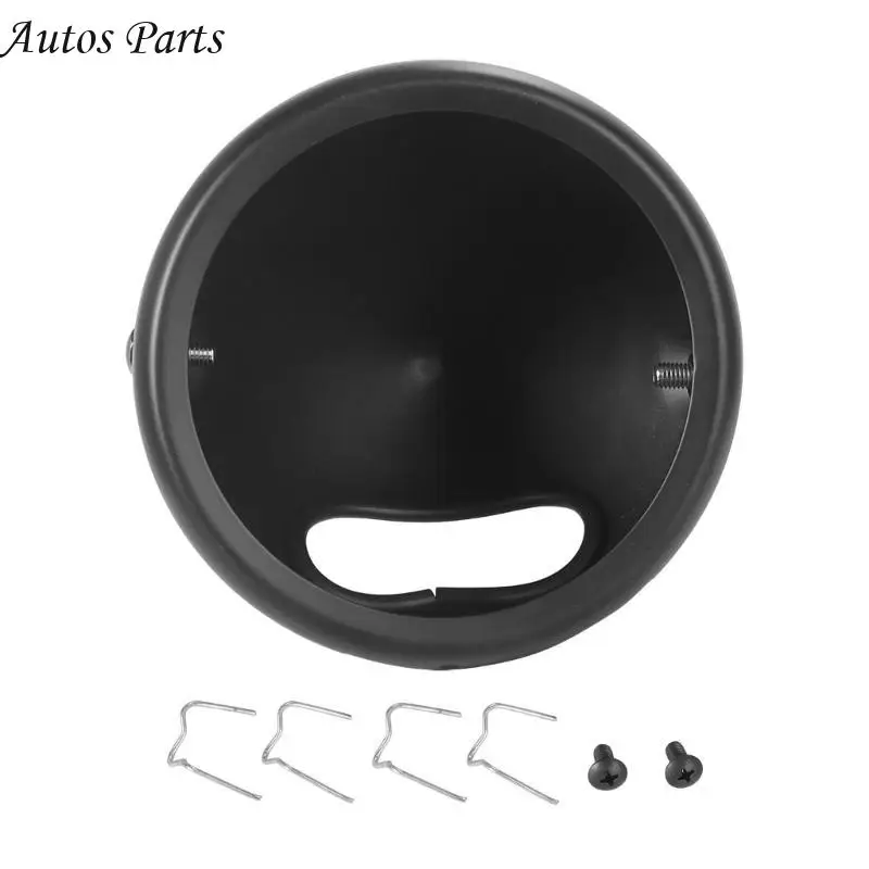 

57BA 5.75 Inch Retro Motorcycle Headlight Cover Aluminum Universal Easy Installation Replacement Housing for Bike Use