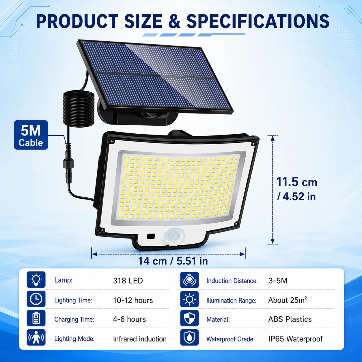 2Pcs 318LED 태양광 보안 조명 야외 모션 센서 - Balance Beam Outdoor 리뷰 및 가격