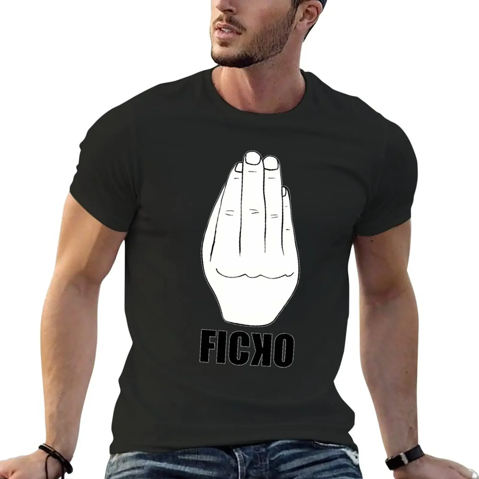 Ficko Premium T-Shirt plus sizes blacks customs design your own oversized t shirt men