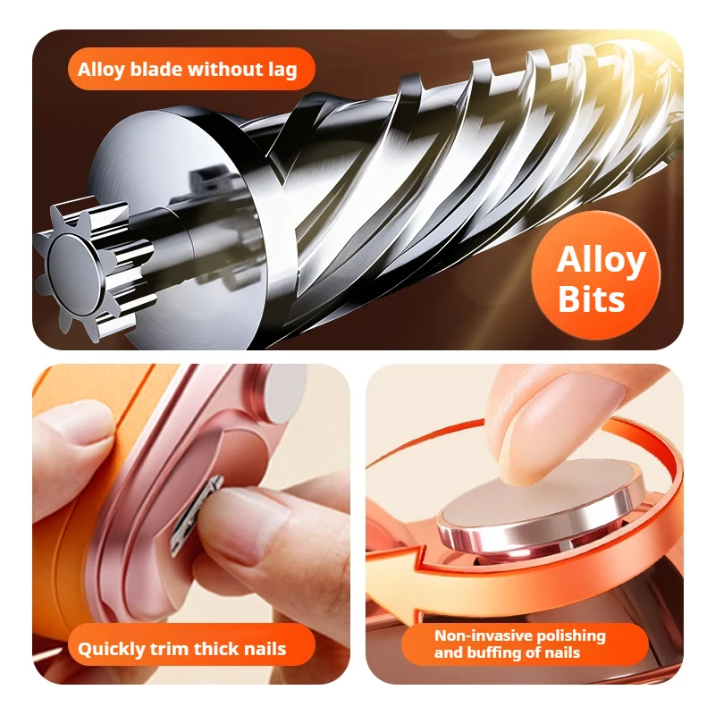 Electric Automatic Nail Clipper with Light Rechargeable Fingernail Trimmer Nail Clipper for Smooth and Safe Manicures