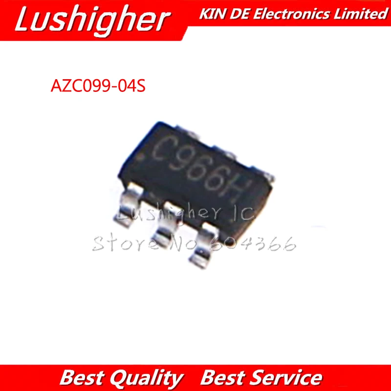 10PCS AZC099-04S R7G SOT23-6 AZC099-04S.R7G SOT23 C96GH AZC099 AZC099-04