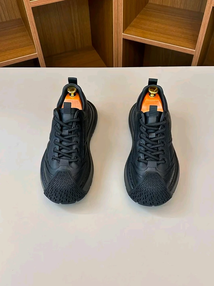 

New Men's Pure Leather Casual Comfortable Shoes High-End Sensation Lightweight Luxury Handsome Glue-Welded Rubber Outsole