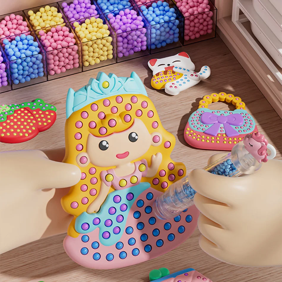 novo-conjunto-de-artesanato-com-canetas-de-contas-para-pintura-criativo-e-feito-a-mao-com-adesivos-diy-de-princesa-bolo-arco-Iris-e-chaveiro-como-presente-para-criancas
