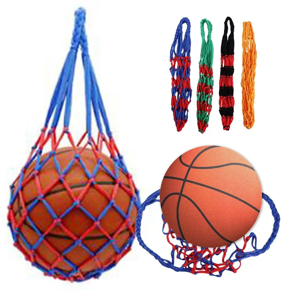 

Nylon Basketball Carry Bag Youth Football Self Trainer Kick Net Soccer Volleyball Drawstring Ball Storage Bag