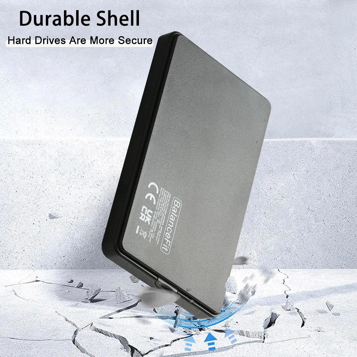 Custodia per disco rigido esterno da 2,5 pollici SATA a USB 3.1 senza attrezzi, custodia per disco rigido interno USB 3.1, supporto UASP SATA III