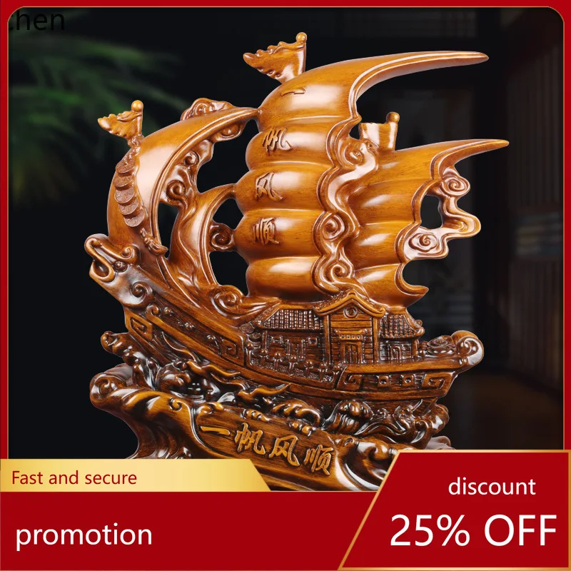 

LXC Sailboat Ornament Home Living Room Entrance Wine Cabinet Boss Desk Office Decoration Opening Gift