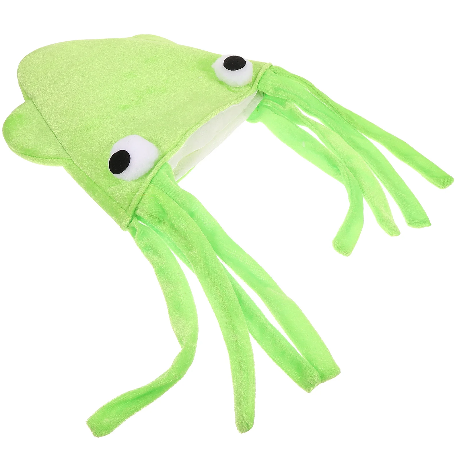 

Octopus Hat Stylish Velour Squid Headdress Creative Cartoon Animal Headgear for Performance Festival Costume Accessory Party