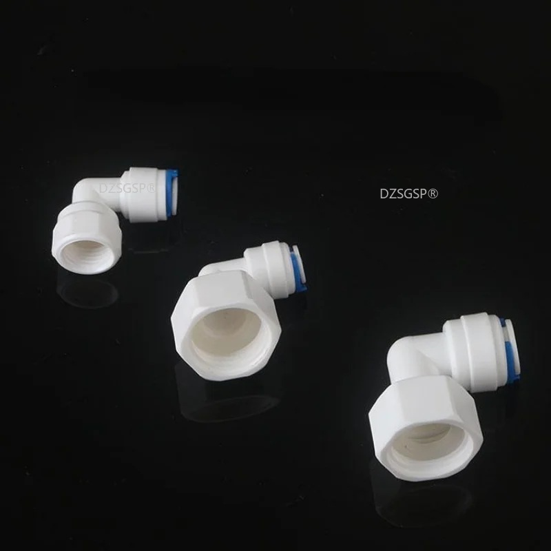 

1/4" 3/8" OD Hose To 1/4" 3/8" 1/2" Water Purifier Accessories Aquarium Quick Fitting RO Water Plastic Pipe Coupling Connector