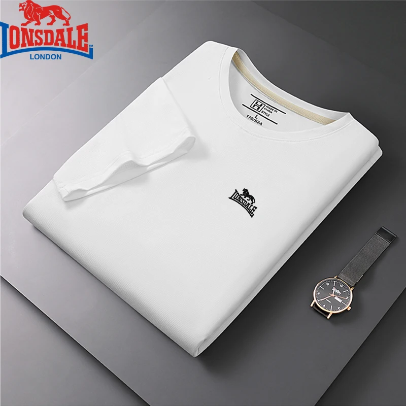 Embroidered LONSDALE New Summer Polo Shirt Quick-dry Men's Short Sleeve Breathable Top Business Casual Polo-shirt for Men