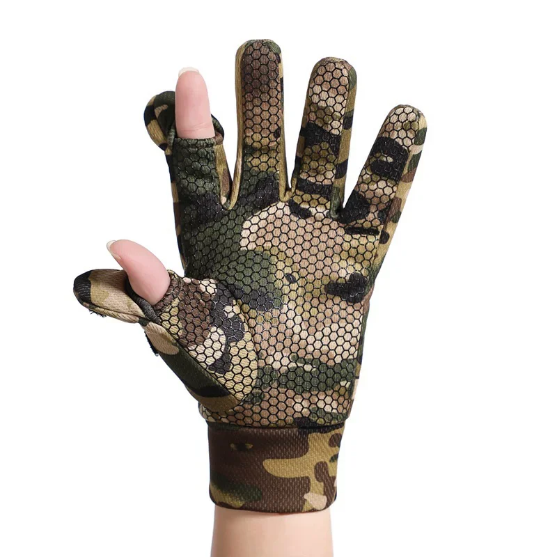 Outdoor Tactical Gloves Sports Mountaineering Shooting Hunting Riding Full Finger Non-Slip Mittens Touch Screen Compatible