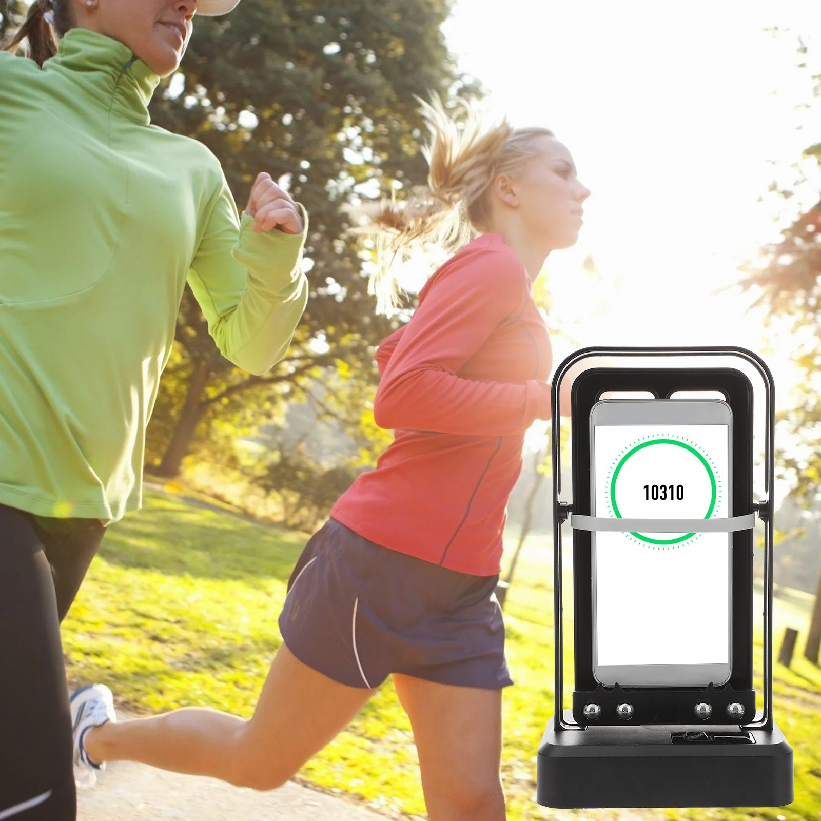 

1Pcs Step Counter Brush Stepper Phone Wiggler Device Silent Bearing Pedometer Fit Phones Under 6.5 Inch Steps Donating