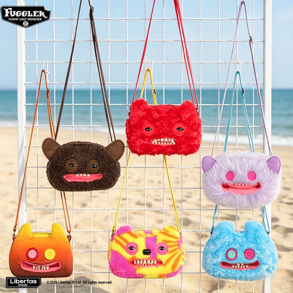 Fuggler Original Plush Bag Fugg Crossbody Bag Big Head Ugly Tooth Monster Furry Small Capacity Purse Wallet Birthday Gift