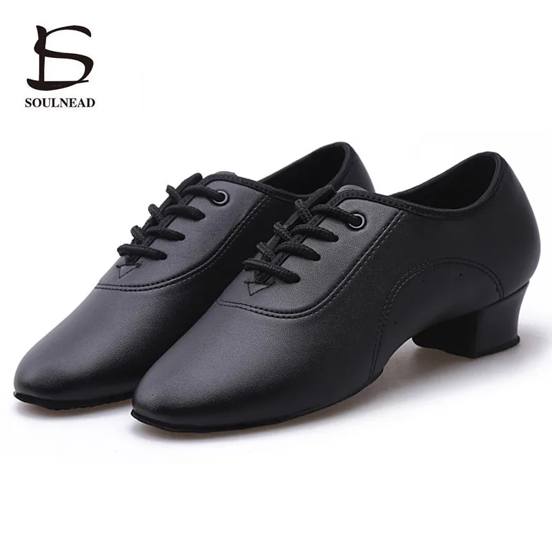 

Children Latin Dance Shoes Men Salsa Street Dancing Shoe Black PU Professional Tango Modern Ballroom Kids Boys Shoes Size 26-40