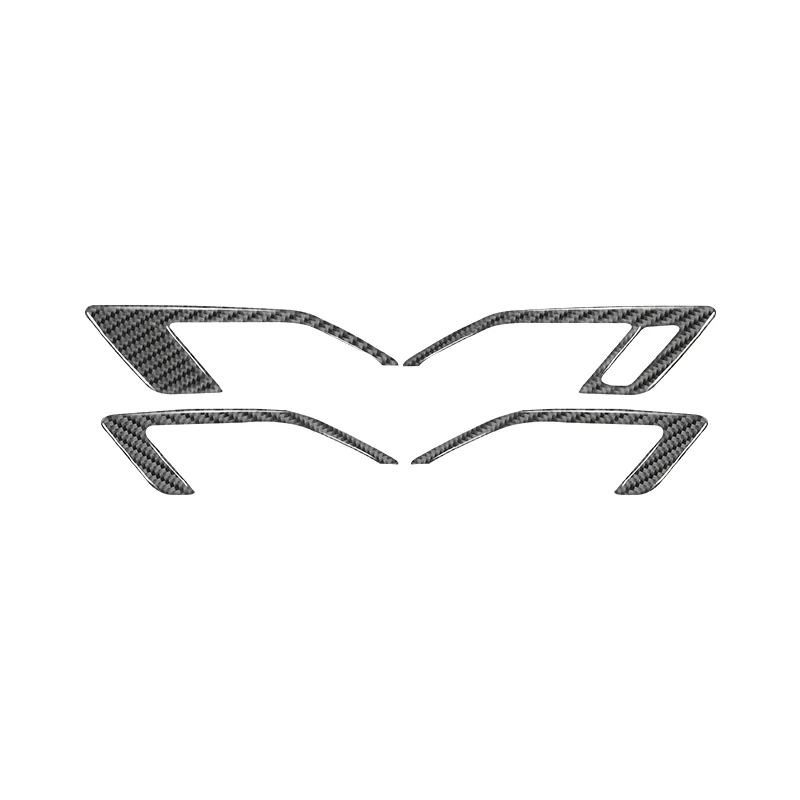 For Volkswagen VW Golf 8 MK8 2020 2021 Auto Inner Door Handle Decoration Frame Trim Cover Carbon Fiber Car Interior Accessories