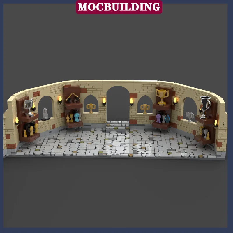 MOC City Architecture Street View Trophy Room Model Building Block Assembly Film Collection Series Toy Gifts