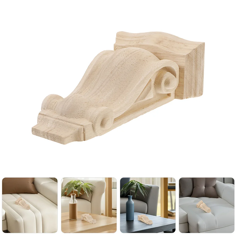 

Decorative Wood Corbels European Style Solid Wood Carving Roman Column Corner Flower Wall Door Window Furniture Decals