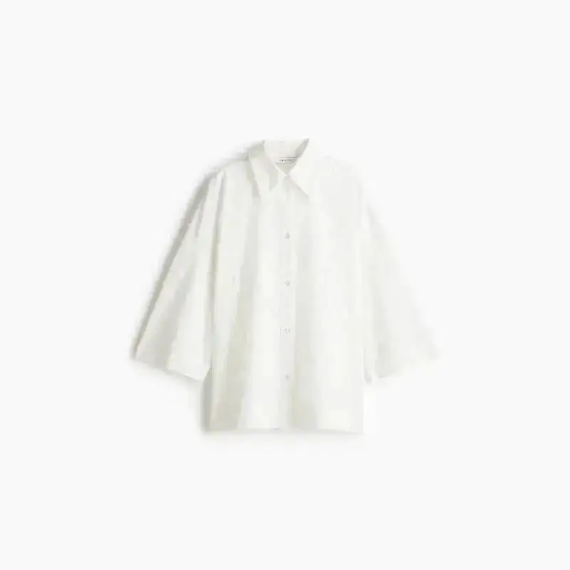 

Solid Tassel Shirt Long Set Women Lapel Wrist Sleeve Loose Button Top High Waist A-Line Skirt 2025 Summer Commuter Outfits