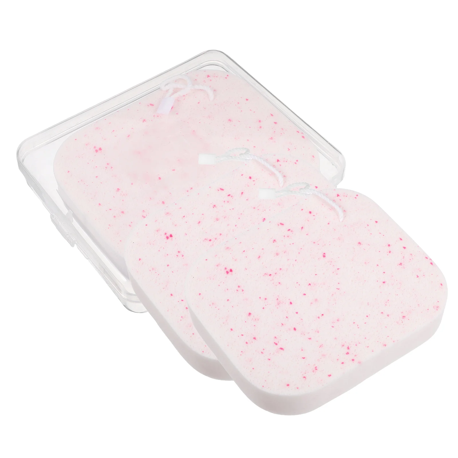 

20T Facial Cleansing Case Portable Reusable PVA Sponge Travel Exfoliating Scrubber Household Tools Makeup Accessories