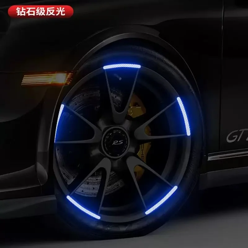 Car-Wheel Reflective-Stickers 20PCS Night Fluorescent Tire Warning-Stickers Paste Creative Personality Decorative Car Stickers