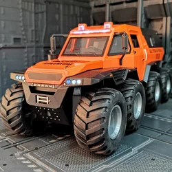 1:32 Siberia Conqueror Shaman Alloy Armored Car Model Diecast Toy All Terrain Off-road Vehicles Car Model Sound Light Kids Gifts