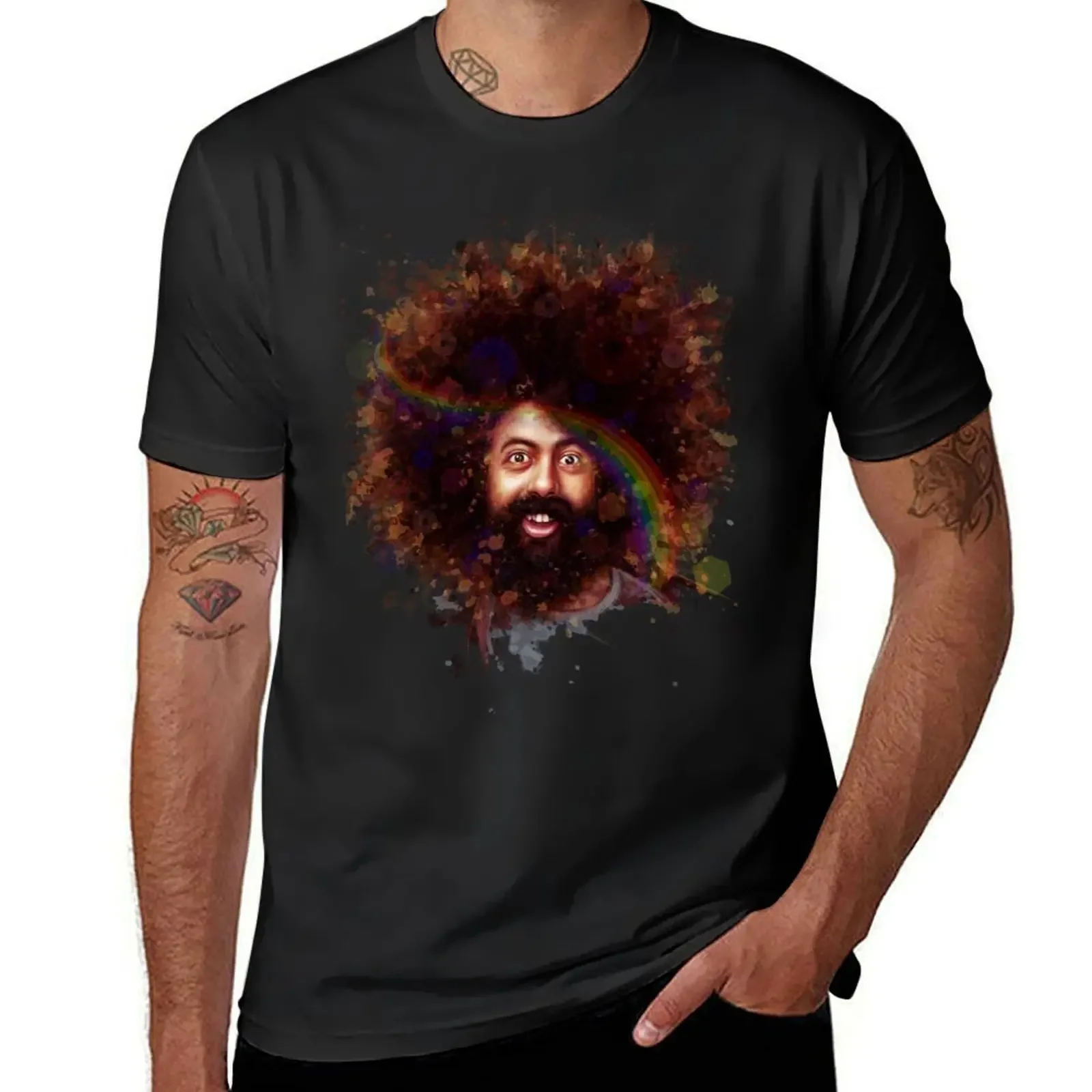 

Reggie Watts T-Shirt sweat anime figures quick-drying mens t shirts top quality
