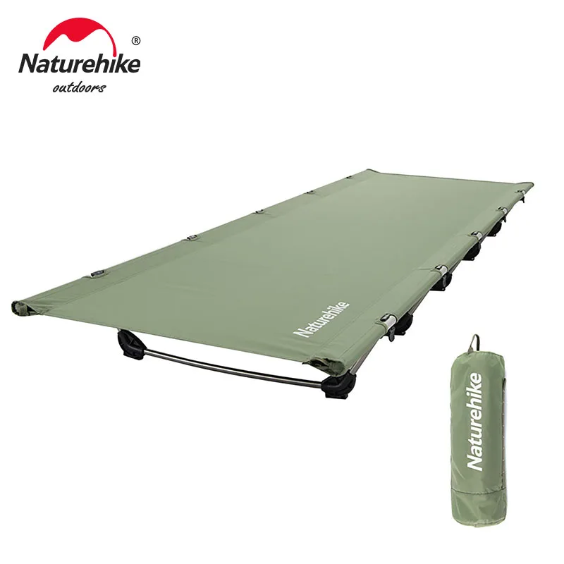 

Naturehike Greenfield Camping Cot Ultralight Portable Outdoor Camping Hiking Tent Bed Tourist Single Folding Beds Wear-resistant