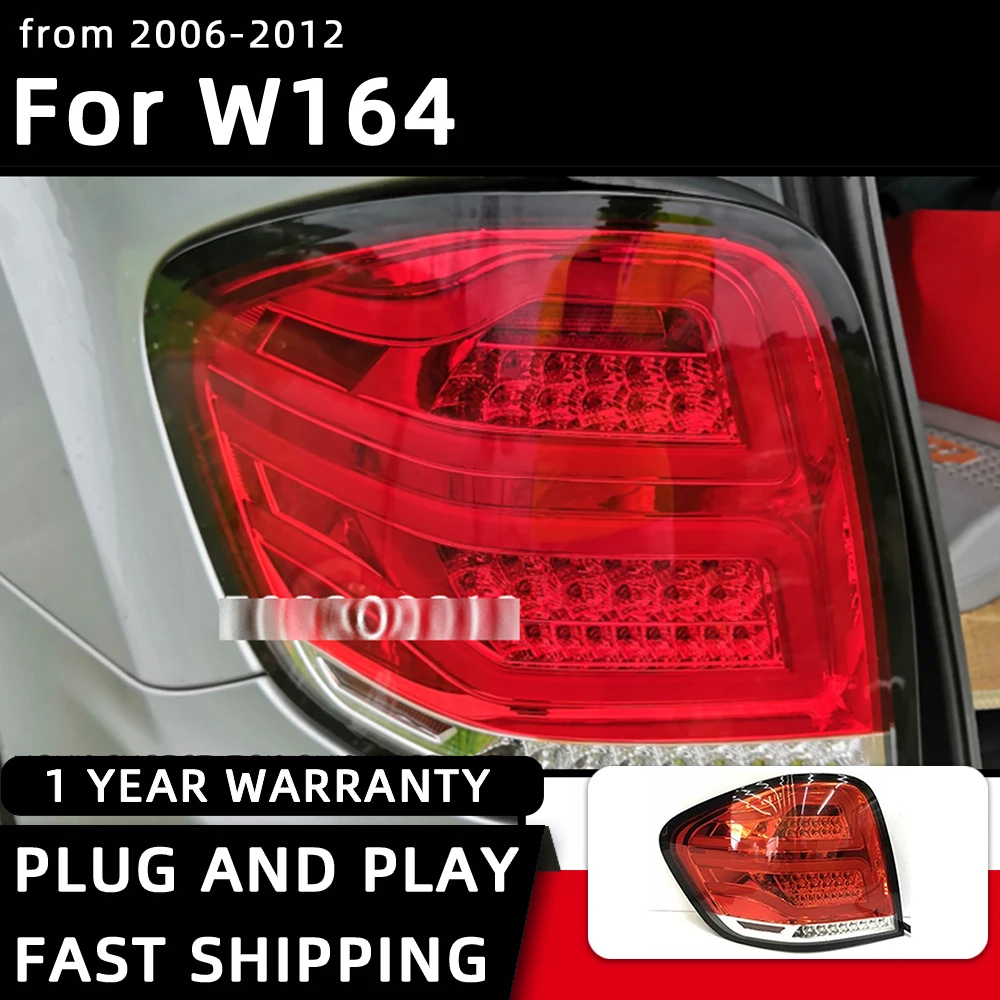 Car Styling Taillights for Benz W164 LED Tail Lamp 2006-2012 ML350 ML400 Tail Light DRL Rear Turn Signal Automotive Accessories