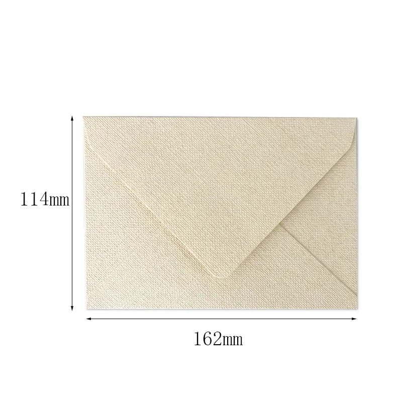 5PCS Vintage Paper Envelopes 162mm*114mm Beautiful Rough Surface Paper Envelopes Festival Gift Envelopes