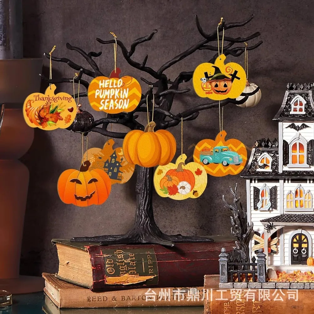 Handcrafted Wooden Pumpkin Halloween Decor, Rustic Fall Thanksgiving Table Centerpiece, DIY Photo Prop & Home Ornament