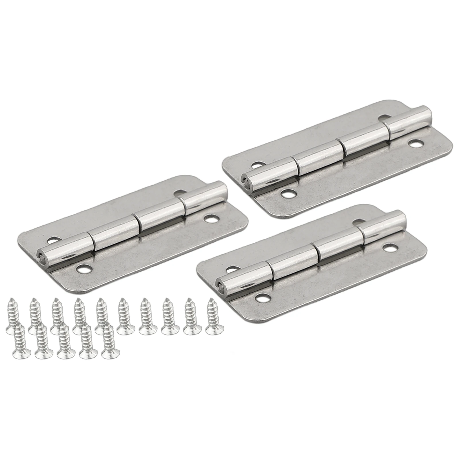 

3pcs Cooler Hinges With 12pcs Screws For Igloo Cooler Parts Stainless Steel Cooler Hinges & Screws Replacements Accessories