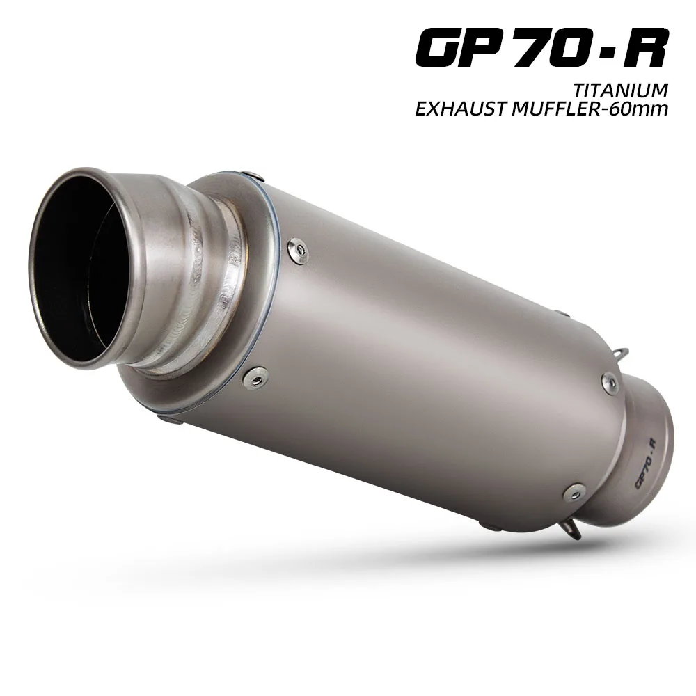 

60MM Project GP70 Motorcycle Exhaust Muffler For Kawasaki Z900 450SR-S Yamaha MT09 Triumph Tiger Sport 660 Yamaha TMAX