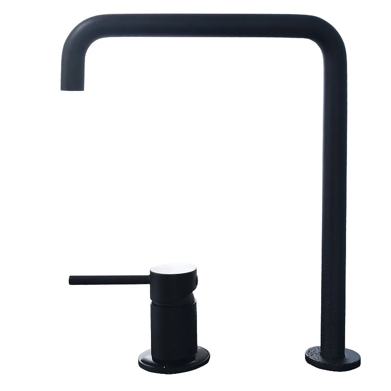 

All-copper European double-hole washbasin hot and cold split washbasin shampoo shower washbasin creative faucet FT1025