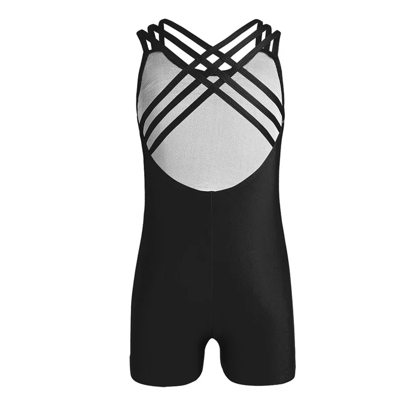 Iixpin Kids Meisjes Ballet Turnpakjes Body Suits Dancewear Balletkostuum Mouwloos Strappy Balletdans Turnpakje Jumpsuit