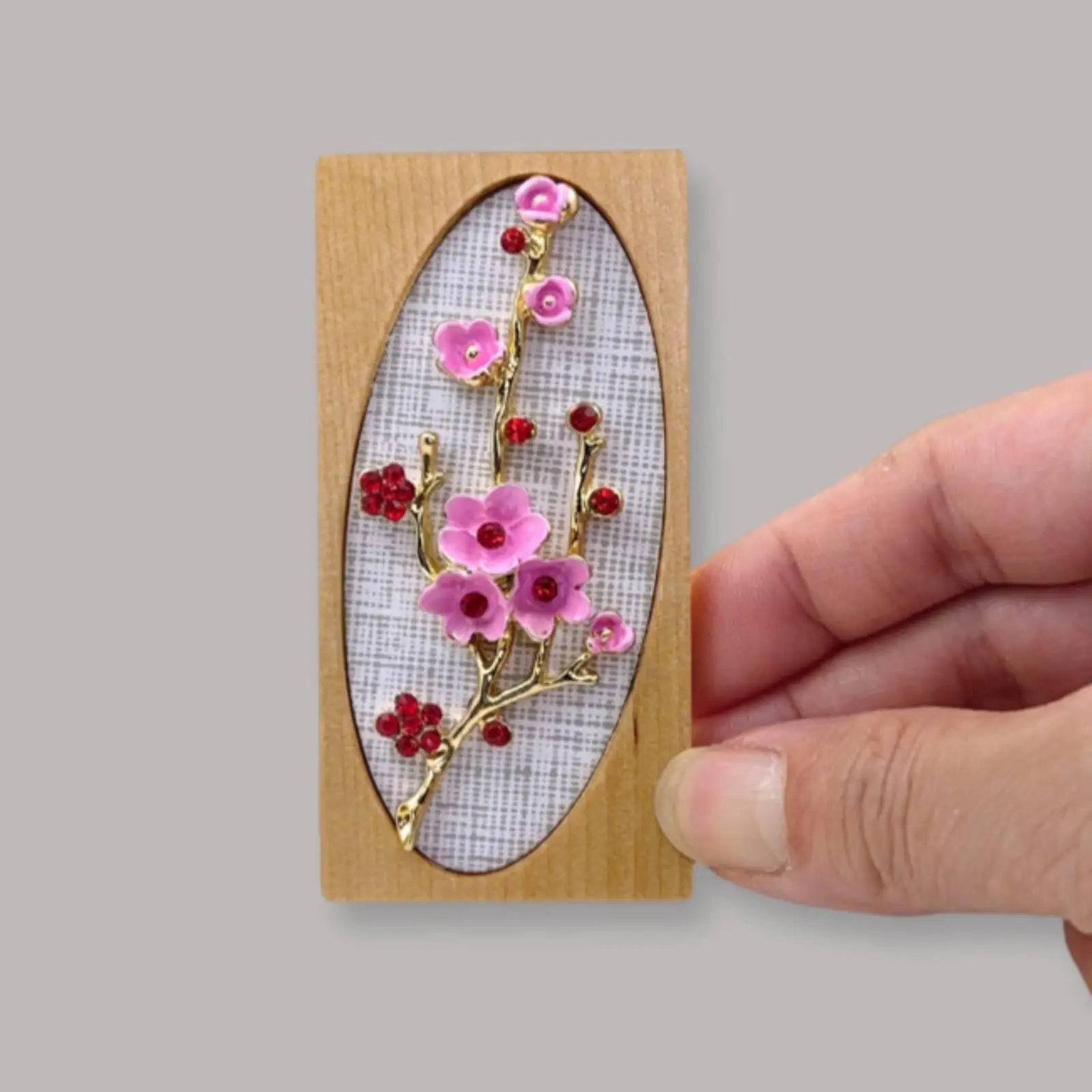 Miniature House Display Vintage Blossom Frame Miniature Beauty Prop Accessories for Dollhouse Decoration 1 12