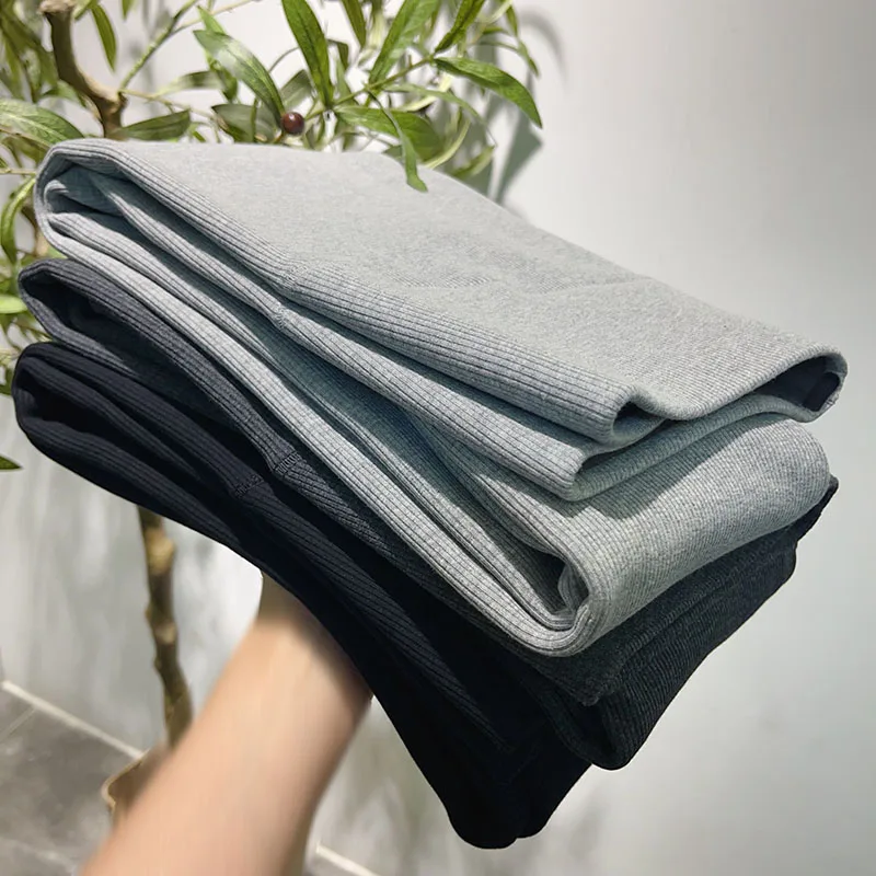 Pantaloni da yoga in lycra di cotone con dettagli elastici foderati in Fce di alta qualità Pantaloni da donna con strato base Autunno Faion