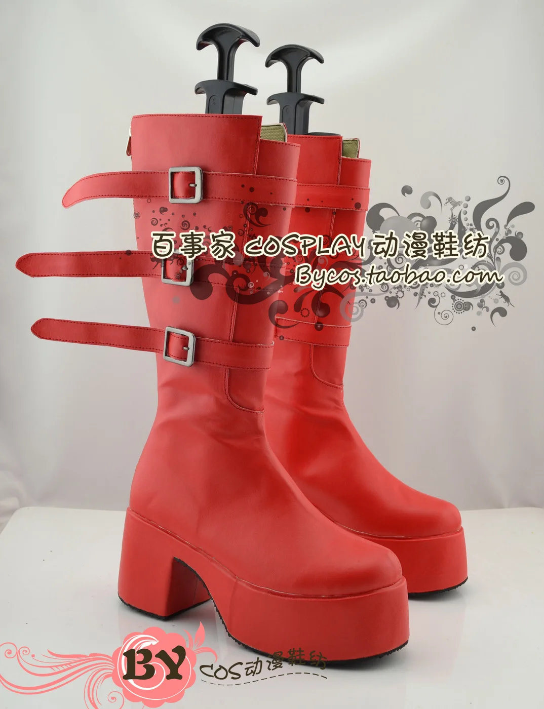 Perona Cosplay Muffin Sole Red Boots Women Halloween Custom Made Shoes