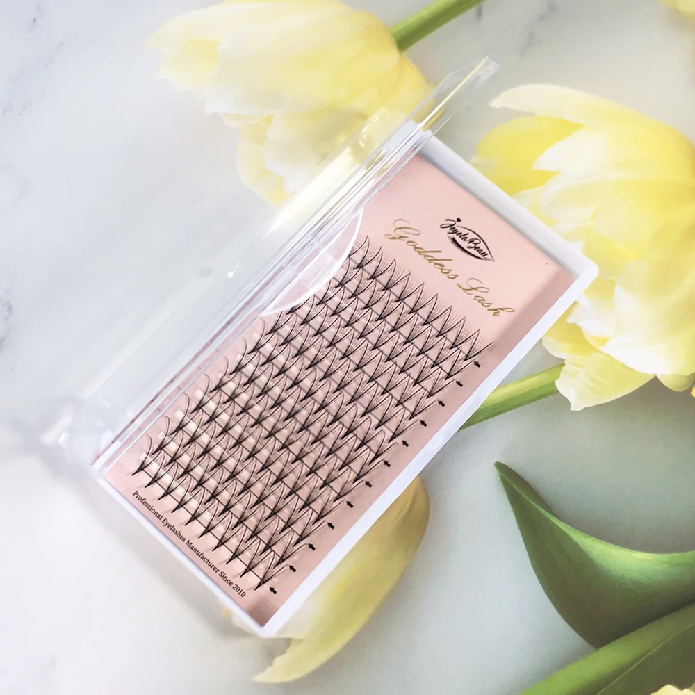 Fischschwanz-Cluster-Wimpern, Wispy-Fächerwimpern, 13D-V-Form, Wimpernverlängerung, vorgefertigte Volumenfächer, künstlicher Nerz, weiche falsche Wimpern, Phoenix