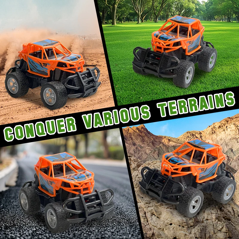 Remote controlled off-road vehicle alloy speed four-wheel drive climbing 1:43 four-wheel drive inertia children's toy car