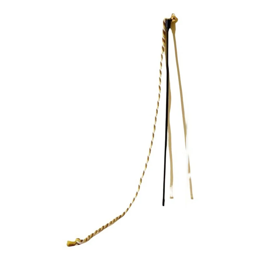 

Simulation Feather Cat Stick Toy Bell Attachment Interactive Design Kitten Playing Toy Durable Lightweight Feather Cat Toy