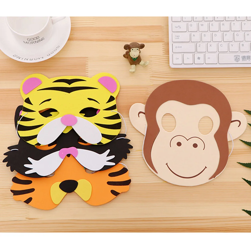 16Pcs Animal Face Mask for Kids Birthday Party Favors Dress Up Carnival Masks Unique Stylish Fun Surprise Face Mask