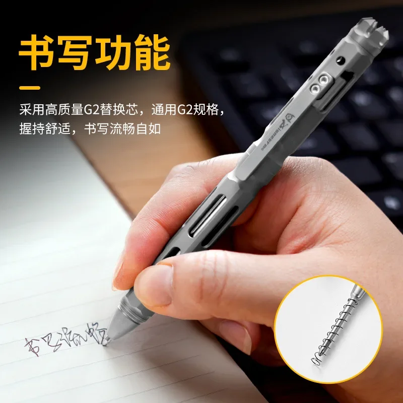 EDC Titanium Alloy Pen With Collection Writing Multi-functional Portable Outdoor EDC Tools