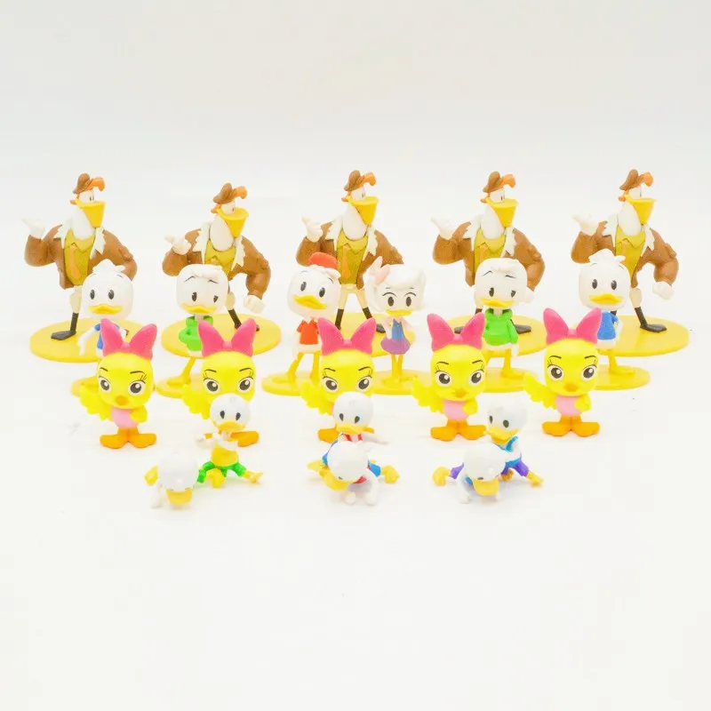 Disney Anime Figure Donald Duck Cuckoo-Loca Goofy Action Figure Model Doll Toys Desktop Ornaments Kids Gifts