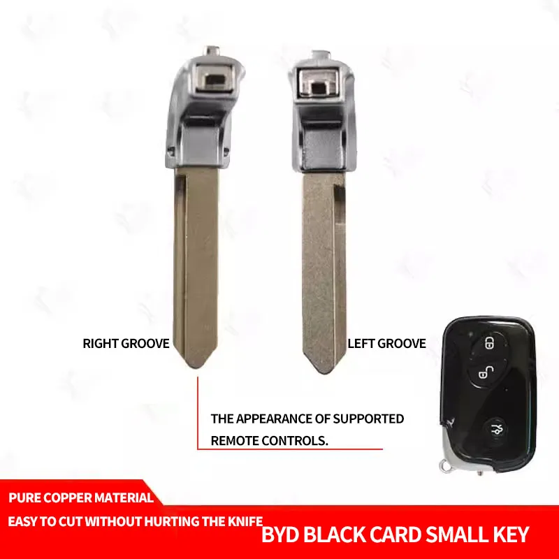 for BYD Black Card Smart Card Small Key FO G3 L3 S6 M6 Remote Control Mechanical Small Key Embryo