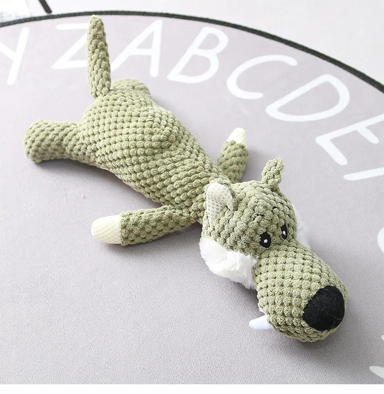 

Hot Sell Plush Cartoon Puppy Dog Toy Pet Dog Chew Squeak Toys for Small Dogs Teeth Grinding Pet Products Dog Accessories