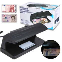 Protable UV Light Practical Bill Currency Money Detector Checker EU PLUG