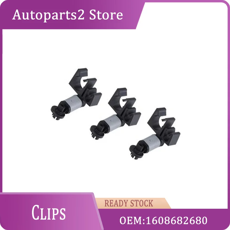 1608682680 Auto Parts 3PCS Air Conditioning Hose Clip For Peugeot 307 308 408 Citroen C3 C4