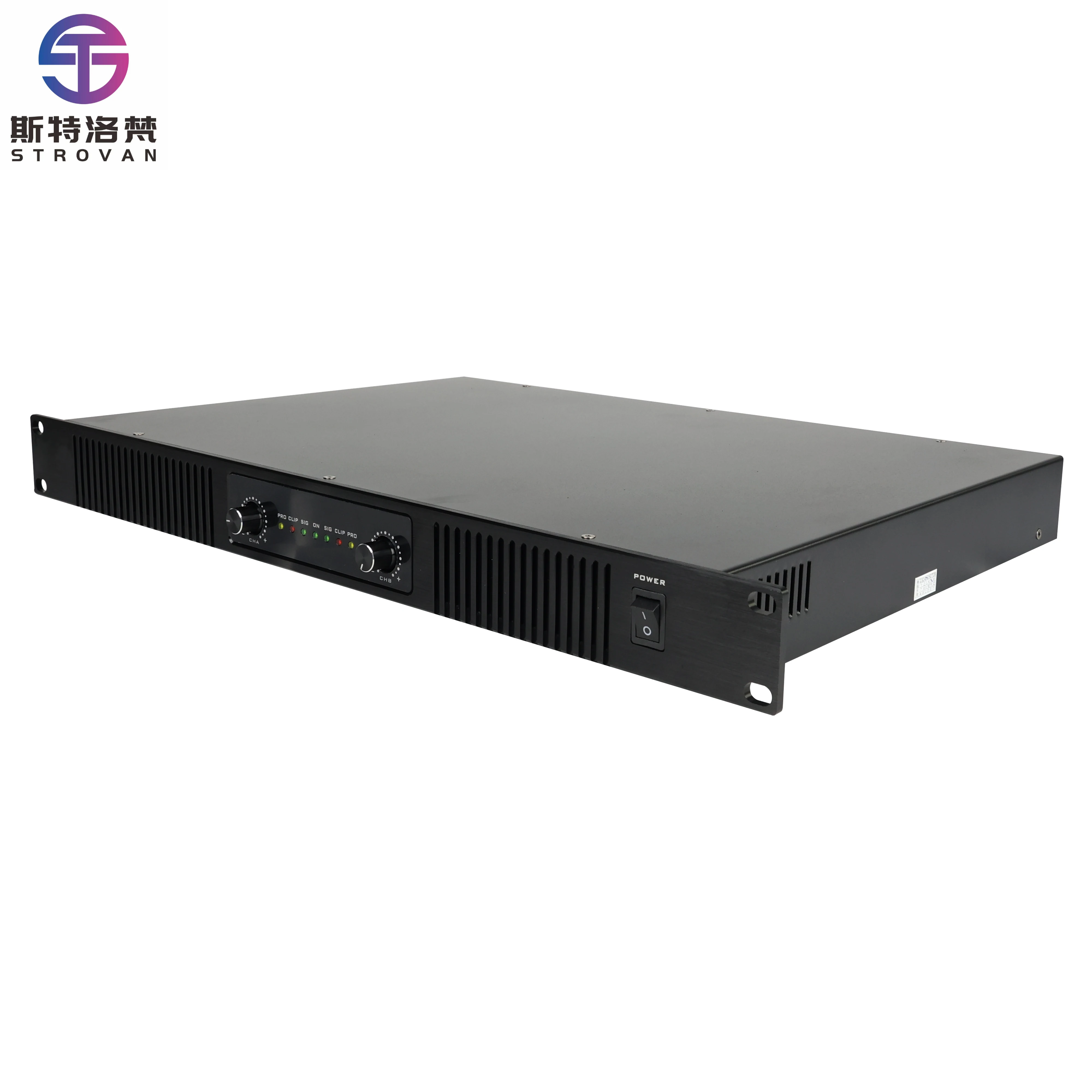 

RV-CA400 Professional Amplifier Balanced Signal Input Stereo/Parallel Modes Metal Construction for Conference Sound