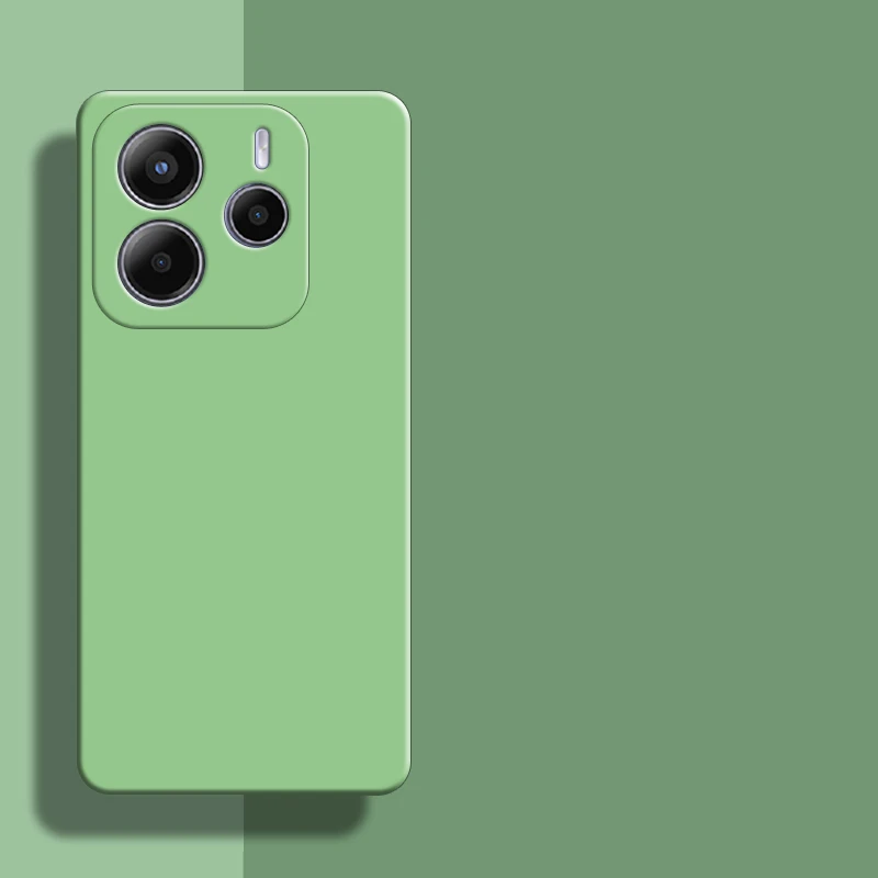 Imagen 5: Para Redmi Note 14 funda para Redmi Note 14 4G 5G Global funda Original de goma de silicona líquida parachoques a prueba de golpes para Redmi Note 14